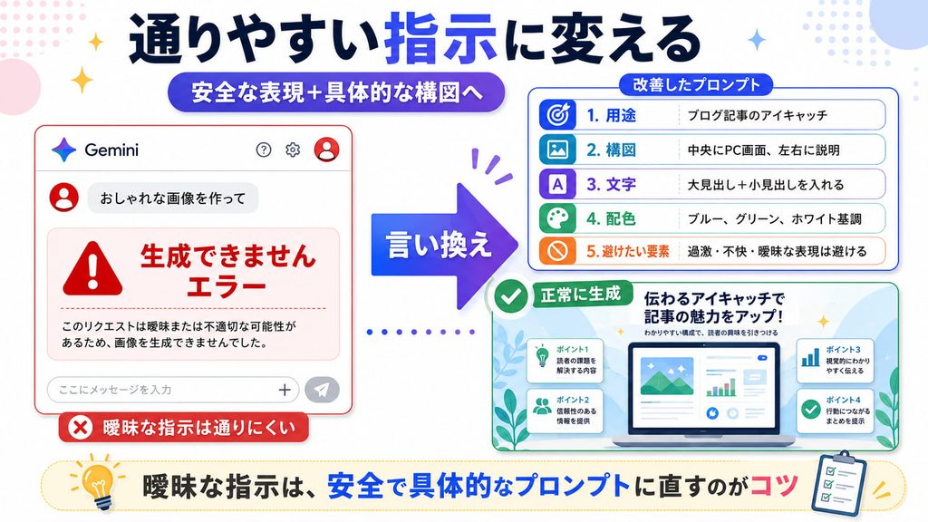 通りやすい指示